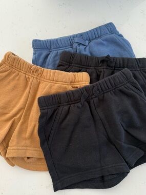 Jumping beans Black (x2), Tan & Blue Pull-On Kids Shorts